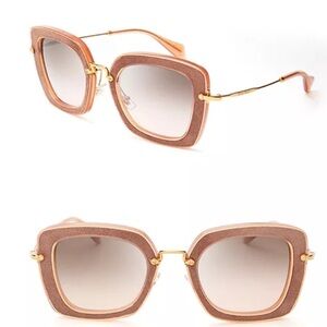 Miu Miu Suede Sunglasses